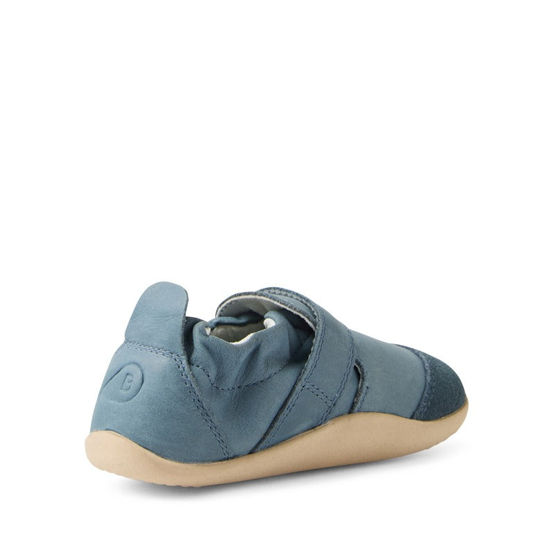 Bobux SU Xplorer Marvel Shoe - Stormy Weather, angled inner side and rear view