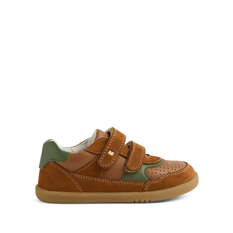 Bobux i-Walk Hunter Shoes - Caramel/Bronze/Green