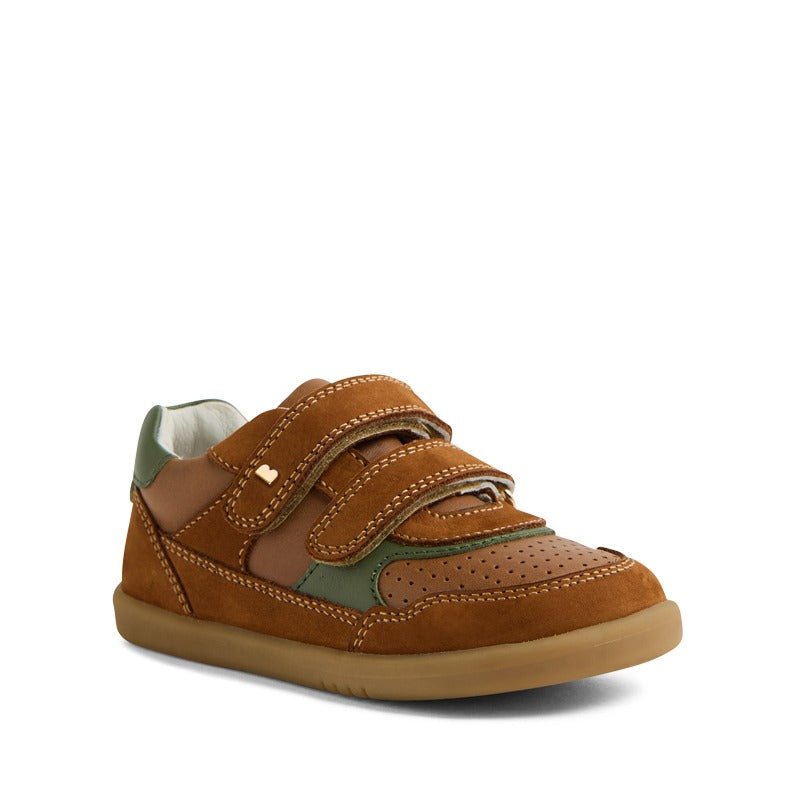Bobux i-Walk Hunter Shoes - Caramel/Bronze/Green