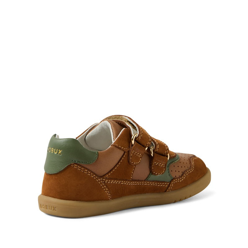 Bobux i-Walk Hunter Shoes - Caramel/Bronze/Green