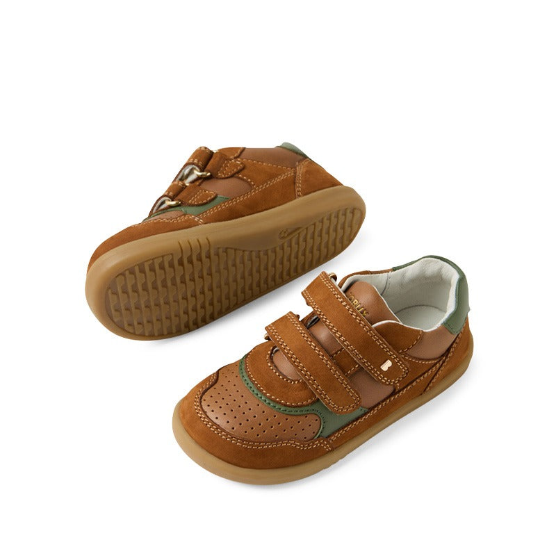 Bobux i-Walk Hunter Shoes - Caramel/Bronze/Green