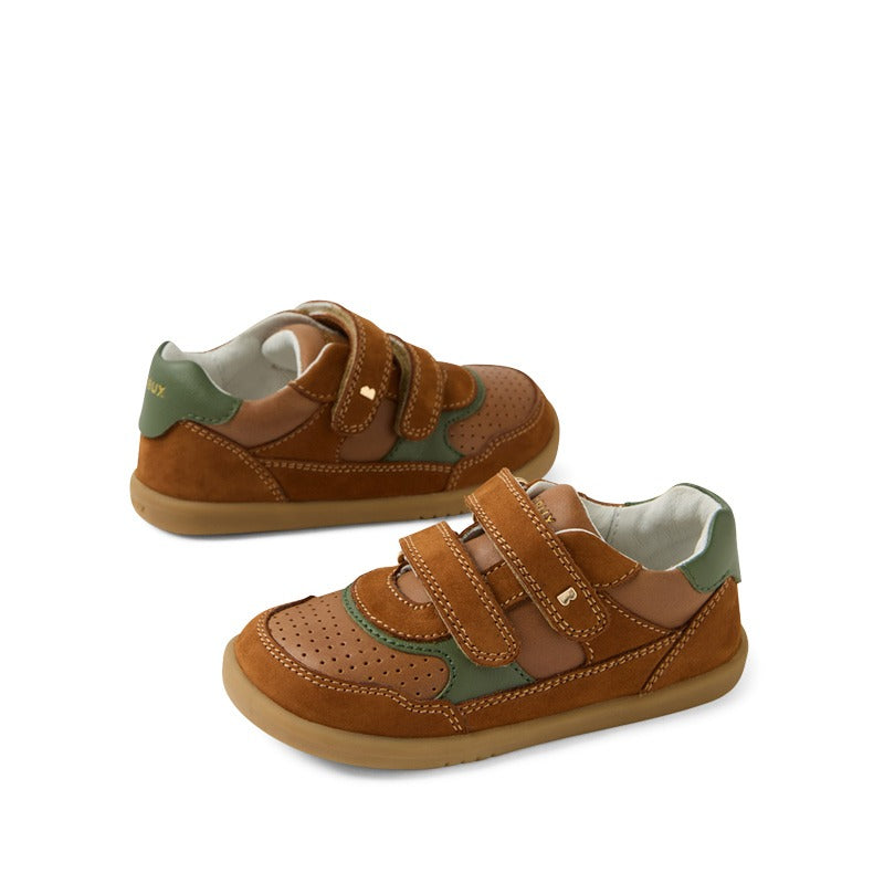 Bobux i-Walk Hunter Shoes - Caramel/Bronze/Green
