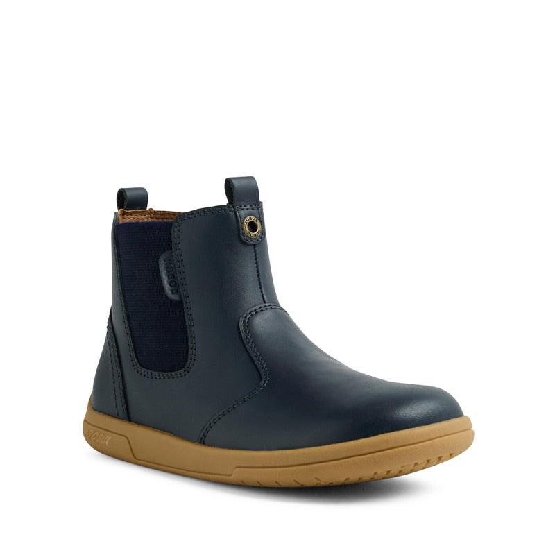 Bobux Kid+ Jodhpur II Boot - Navy, angled outer side view