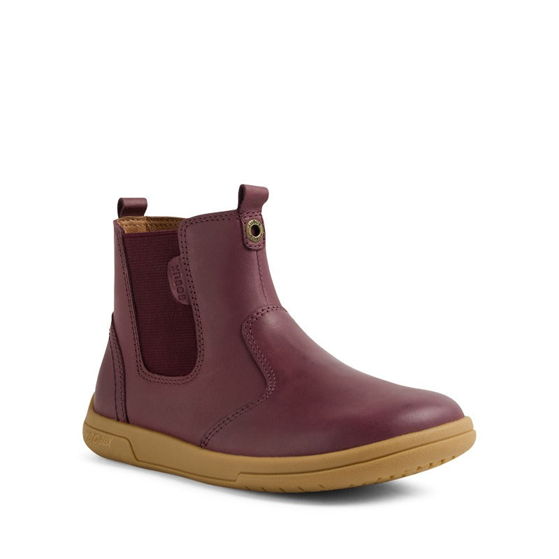 Bobux Kid+ Jodhpur II Boot - Fig, angled outer side view