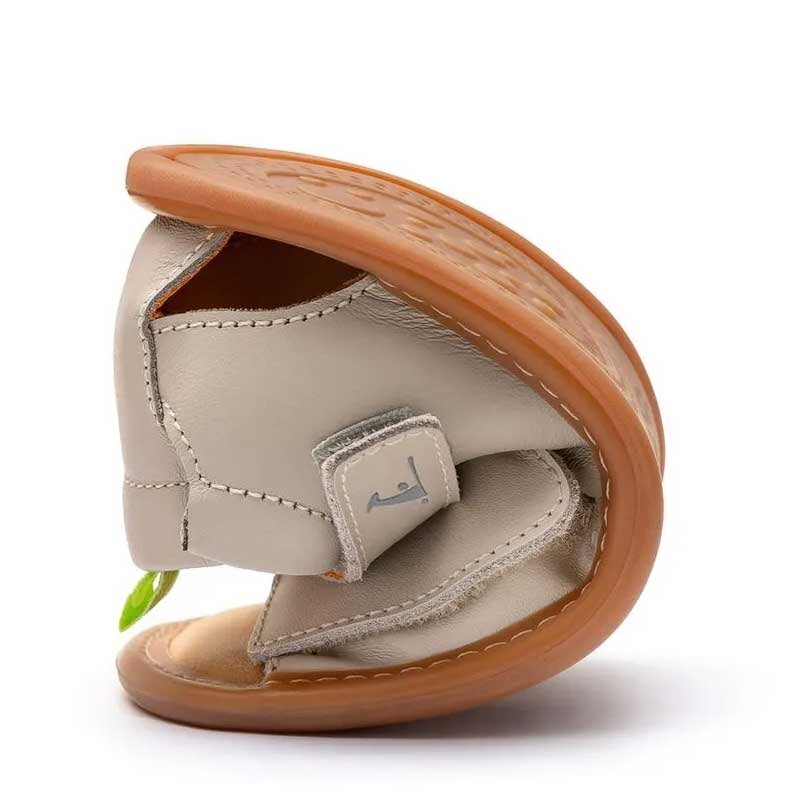 Tip Toey Joey Toddler Sandal Crunchy - Blue, folded up.