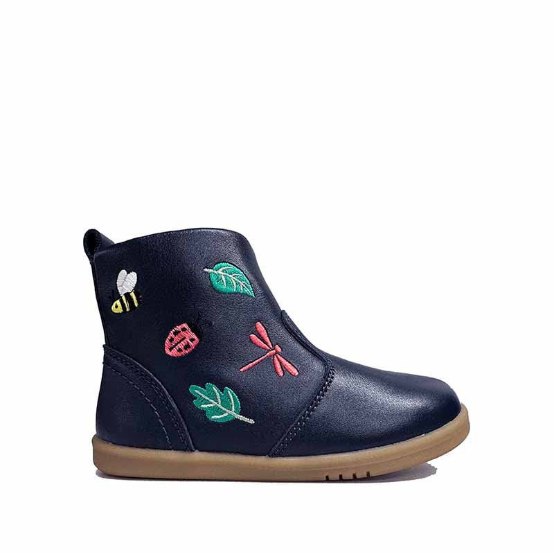 Bobux i-Walk Bea Boot - Navy, outer side view