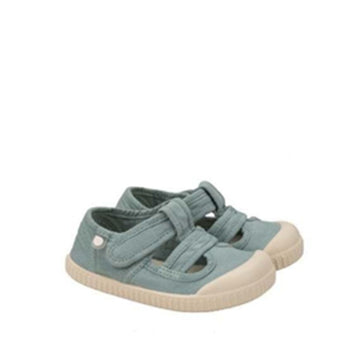 Pair of Igor Berri BRF Sandal in matcha, outer side view,