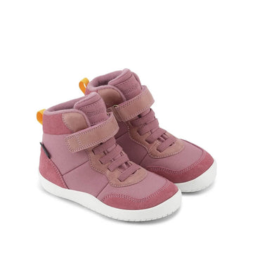 Pair of Bundgaard Kids Waterproof Boots Billie - Rose, angled outer side and front view
