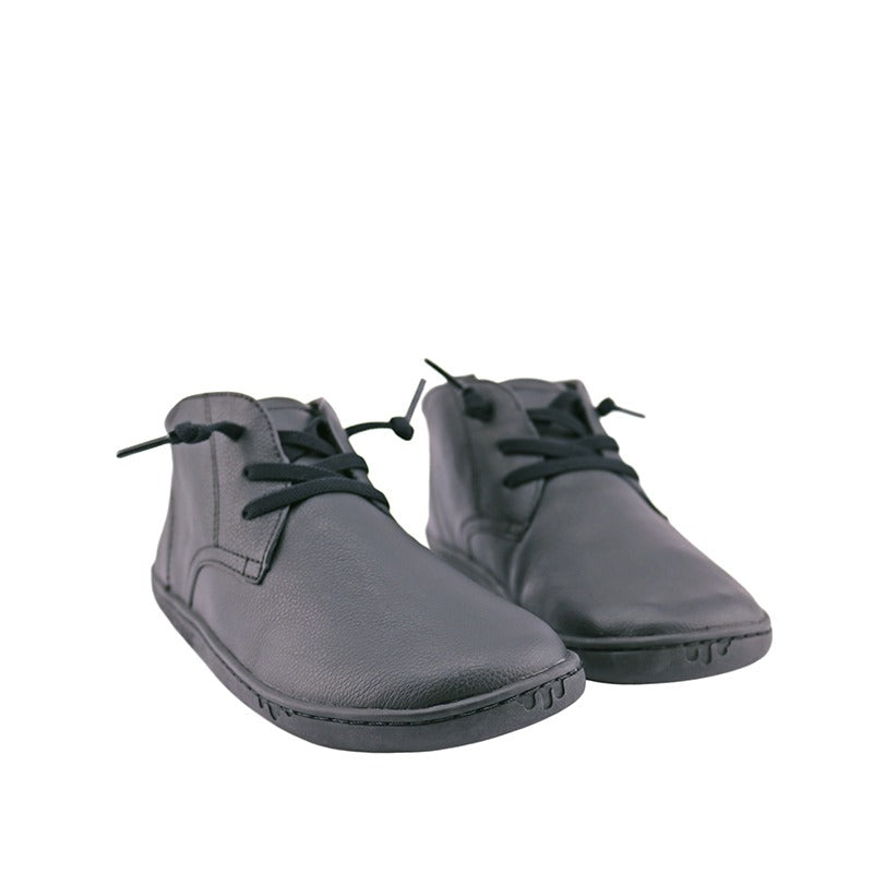 PaperKrane Kids Biro Lace Up Shoes - Black