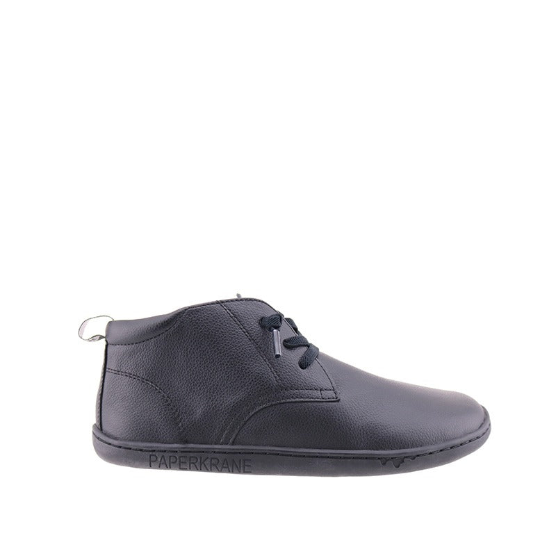 PaperKrane Kids Biro Lace Up Shoes - Black