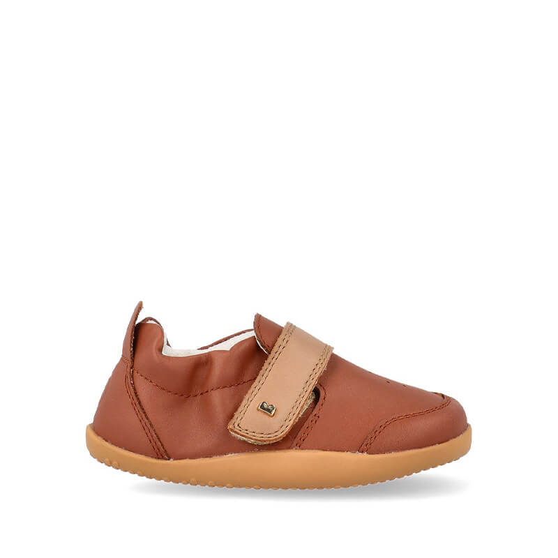 Bobux SU Xplorer Ripple Shoe - Mocca and Teddy, outer side view