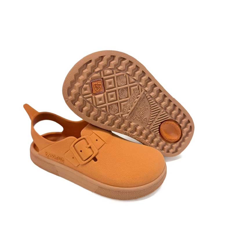 Boatilus Bosty Veg Clogs - Pumpkin Beige Brushed