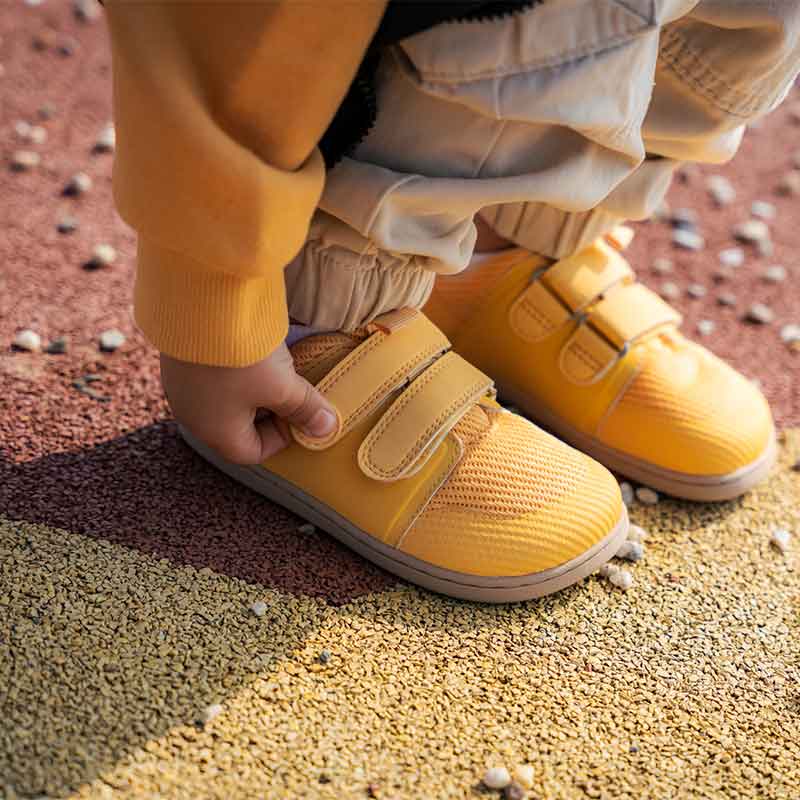 Person wearing Be Lenka Kids Trainers Bounty - Yellow