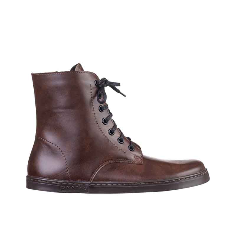 Peerko Adults Boot Go - Brandy, outer side view.