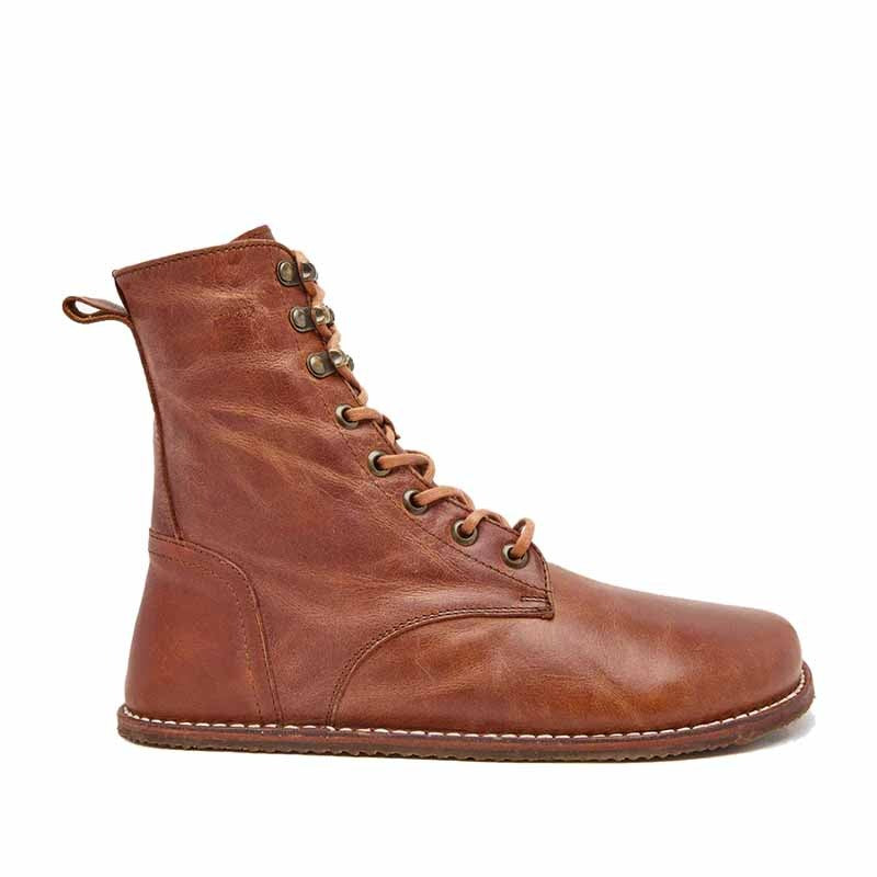 Origo Women's Adventurer Boot in vintage brown, outer side view.