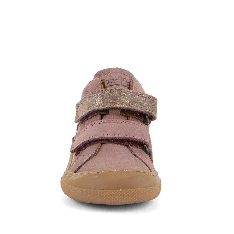 Froddo Kids Barefoot Maly F Boot - Dark Pink, front view.