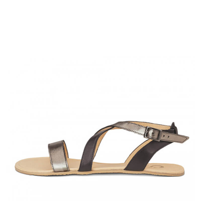 Shapen Women's Calla Sandal - Black, outer side view.
