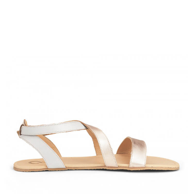 Shapen Women's Calla Sandal - Rose Gold, inner side view.