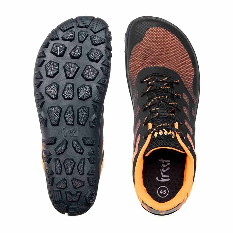 Freet Adults Trail Shoes Calver 2 - Black and Orange