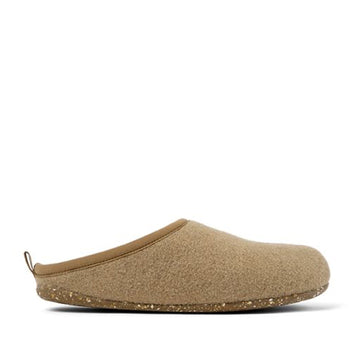 Camper Women's Wabi Slipper - Brown, outer side view.