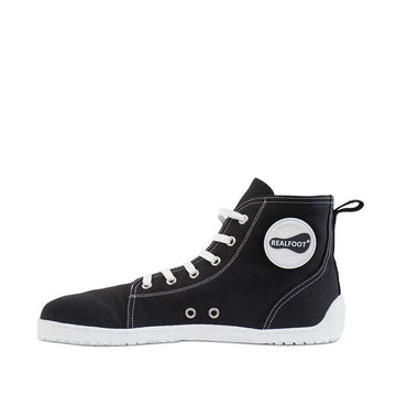 Realfoot Adults Boots Canva - Black and White