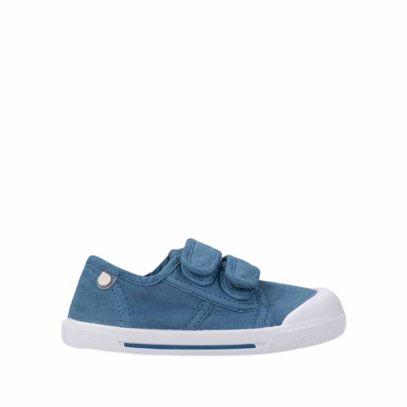 Igor Canvas V Shoe - Jeans, outer side view.
