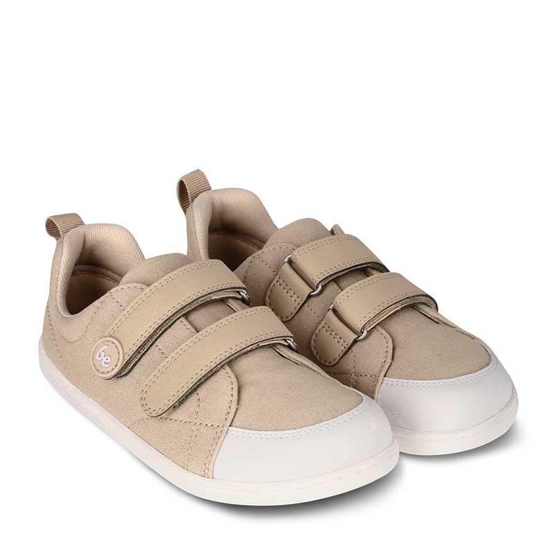 Pair of Be Lenka Kids Trainers Canvi - Light Brown, angled side view