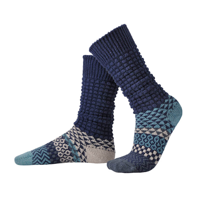 Solmate Adults Slouch Socks Fusion - Cerulean Blue.