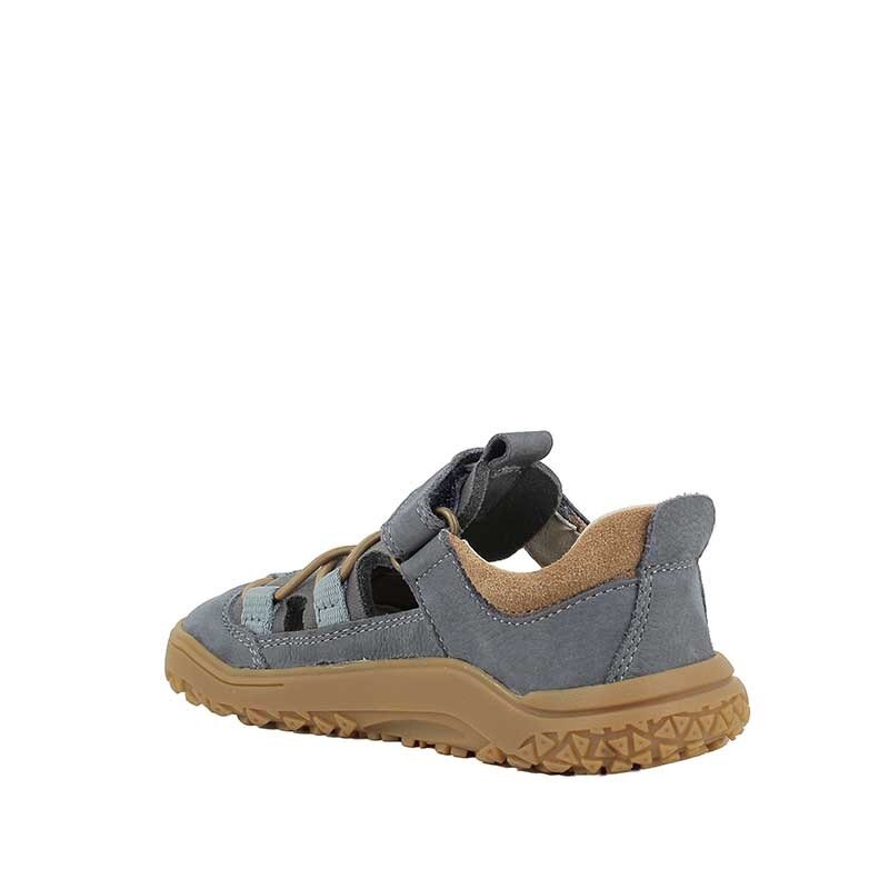Primigi Kids Barefoot Adventure Sandal - Blue, angled view showing inner side and rear.