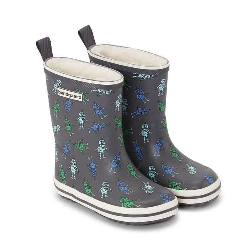 Bundgaard Kids Wellies Classic Charly High Winter - Robots