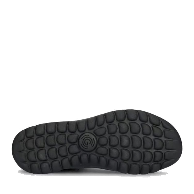 Groundies Women's Everyday Chelsea 2.0 Boot in black, sole view.