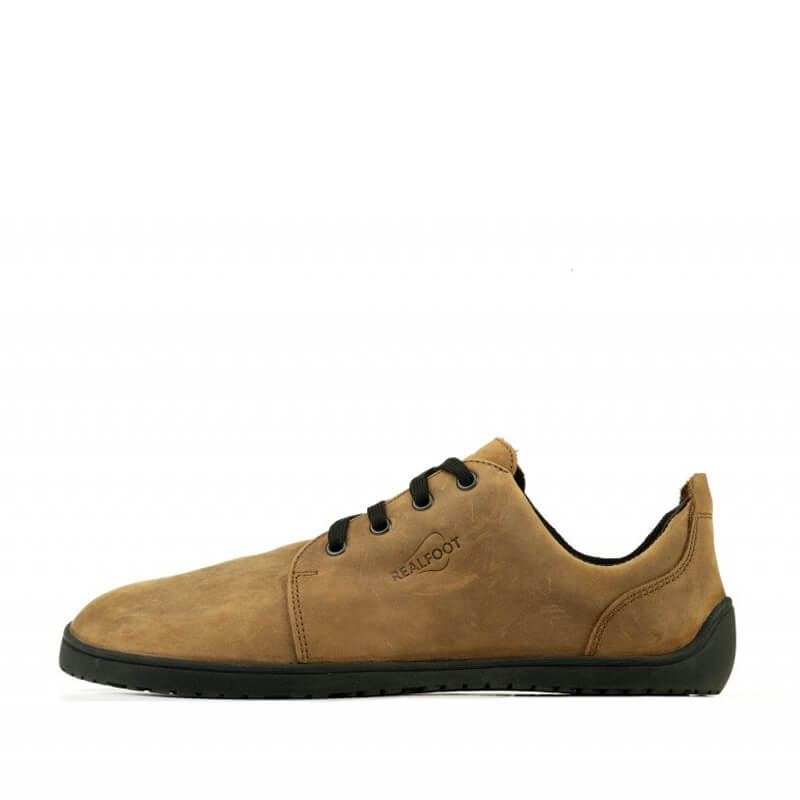 Realfoot Adults Shoe City Jungle - Light Brown, outer side view.