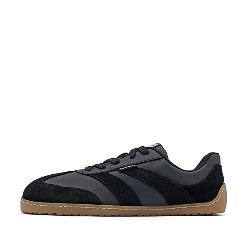 Realfoot Adults Trainer Copero - Black and Honey, outer side view.
