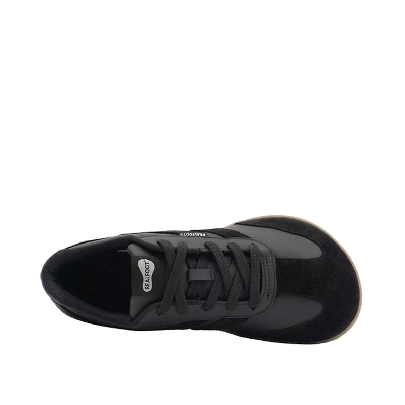 Realfoot Adults Trainer Copero - Black and Honey, top view.