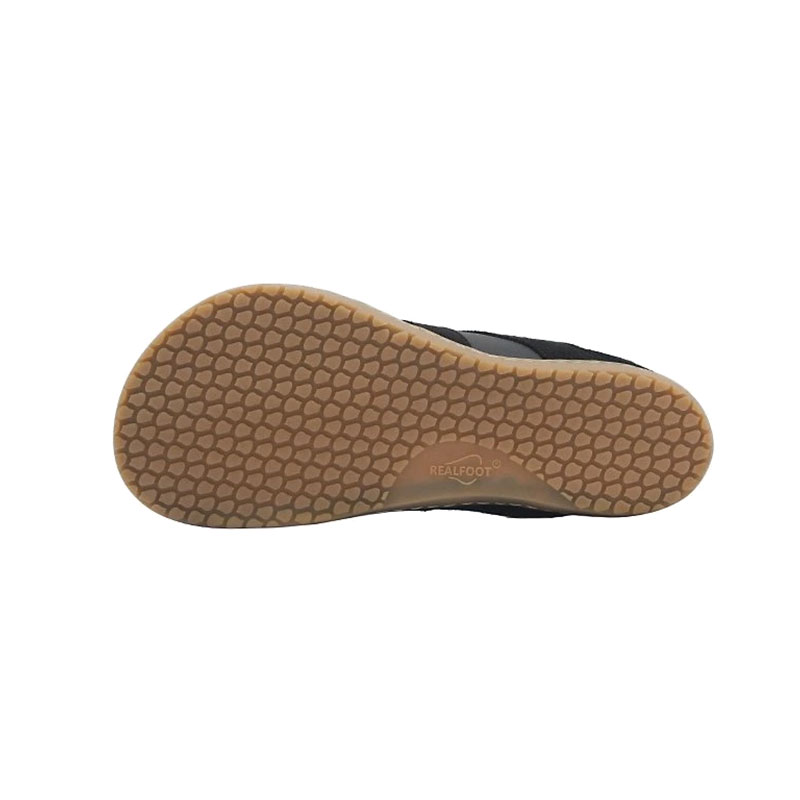 Realfoot Adults Trainer Copero - Black and Honey, sole view.