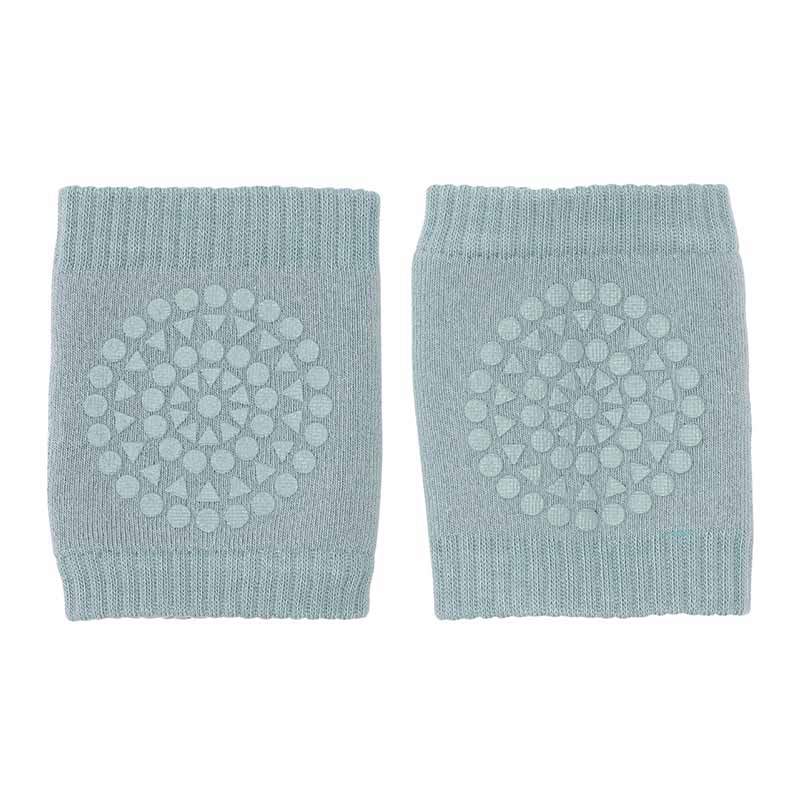 Go Baby Go Crawling Kneepads in dusty blue.