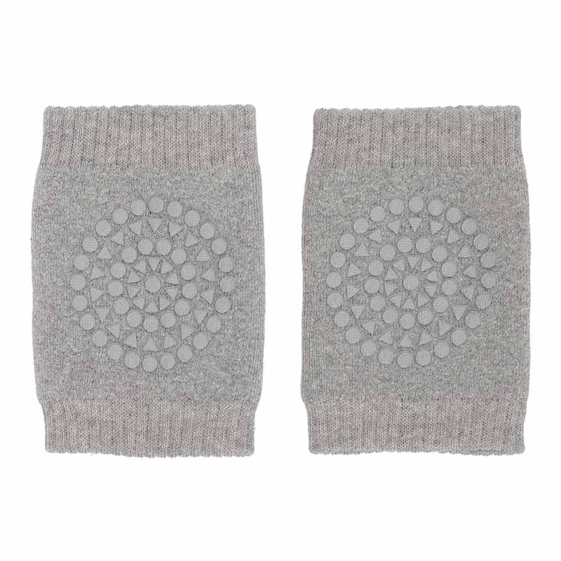 Go Baby Go Crawling Kneepads in grey.