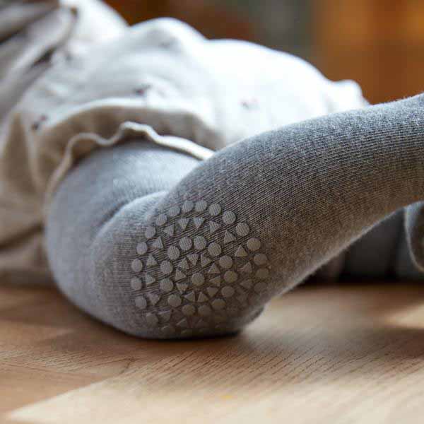 Go Baby Go Crawling Tights - Grey