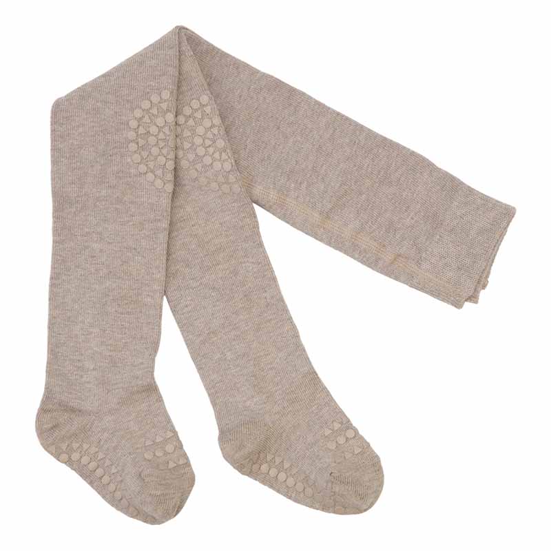 Go Baby Go Crawling Tights in sand.