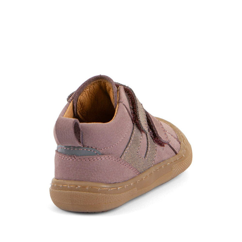 Froddo Kids Barefoot Maly F Boot - Dark Pink, angled view showing outer side and rear.