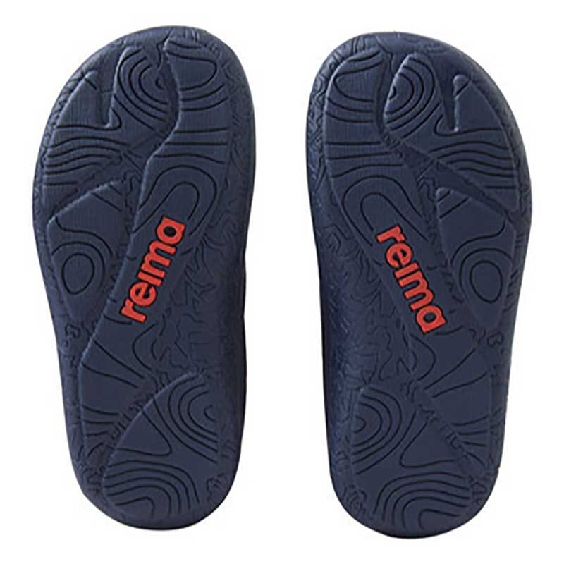 Pair of Reima Kids Trainers Telmin - Navy, sole view.