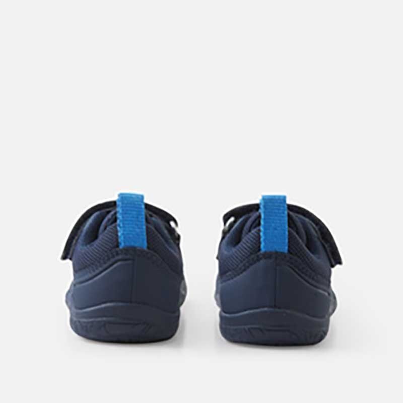 Pair of Reima Kids Trainers Telmin - Navy, rear view.