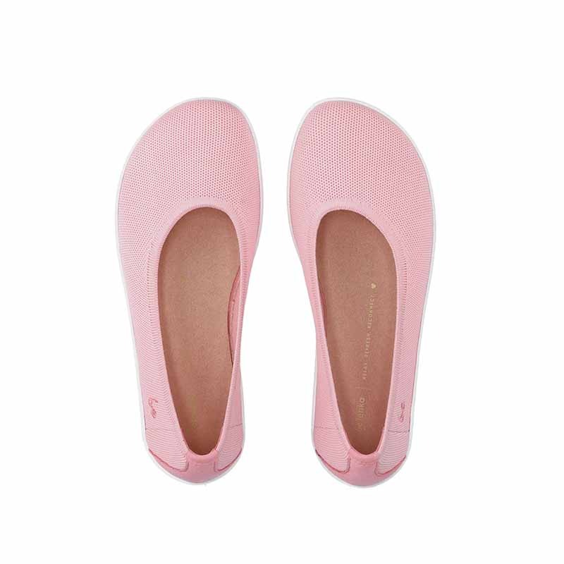 Pair of Be Lenka Women's Ballet Shoes Delight - Light Pink, top view showing toe box