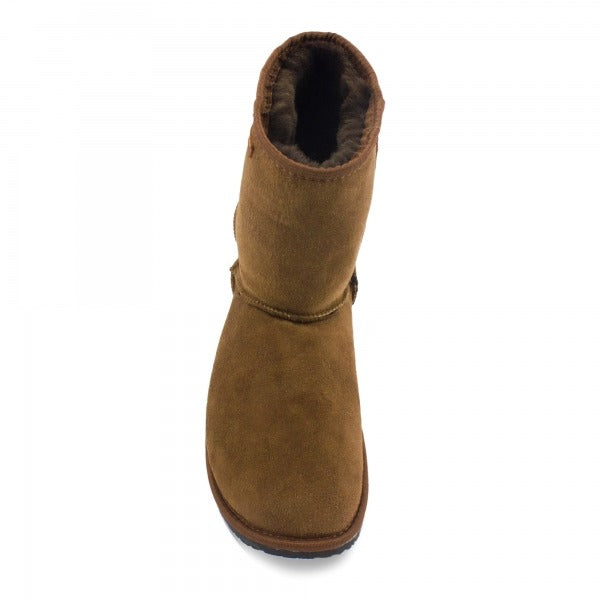 Zeazoo Women's Boot Dingo - Brown, top view.
