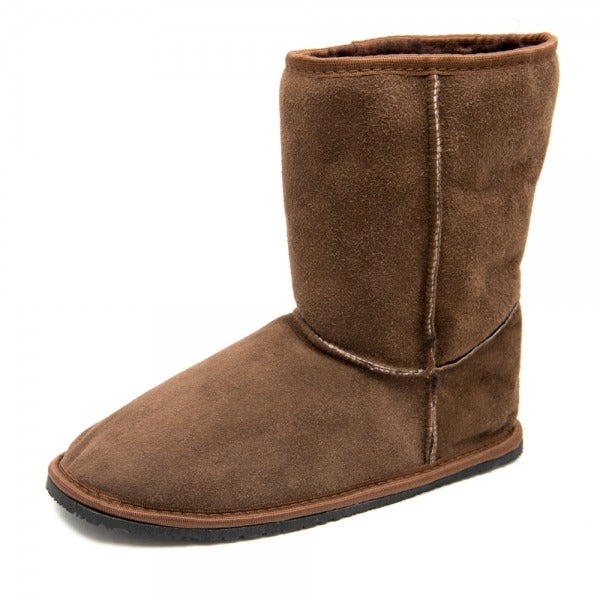Zeazoo Women's Boot Dingo - Brown, angled view showing outer side and front.