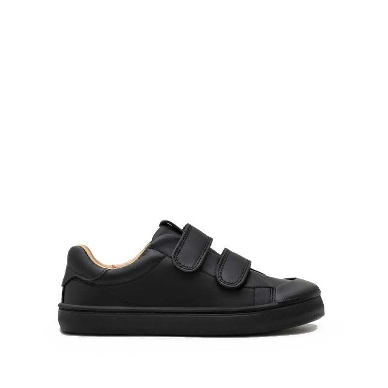 Tip Toey Joey Kids School Shoe Ramp - Black, outer side view.