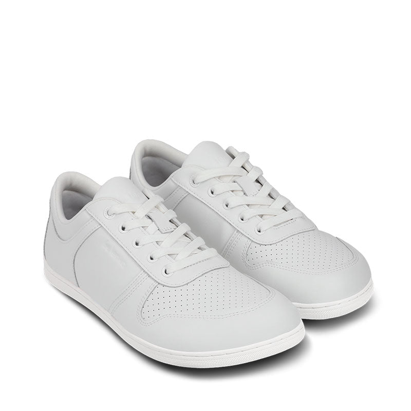 Pair of Be Lenka Adults Trainers Echo - All White, angled side view