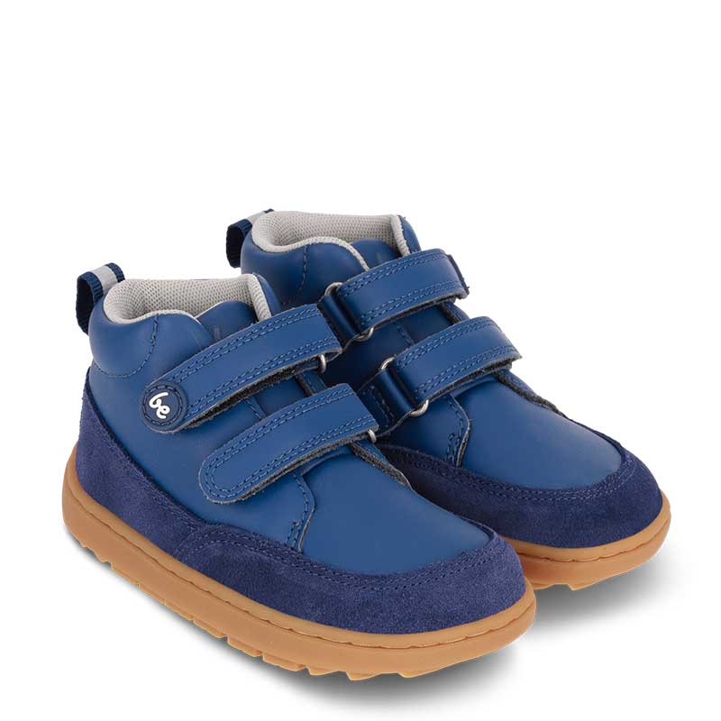 Pair of Be Lenka Kids Boots Elio - Dark Blue, angled side view