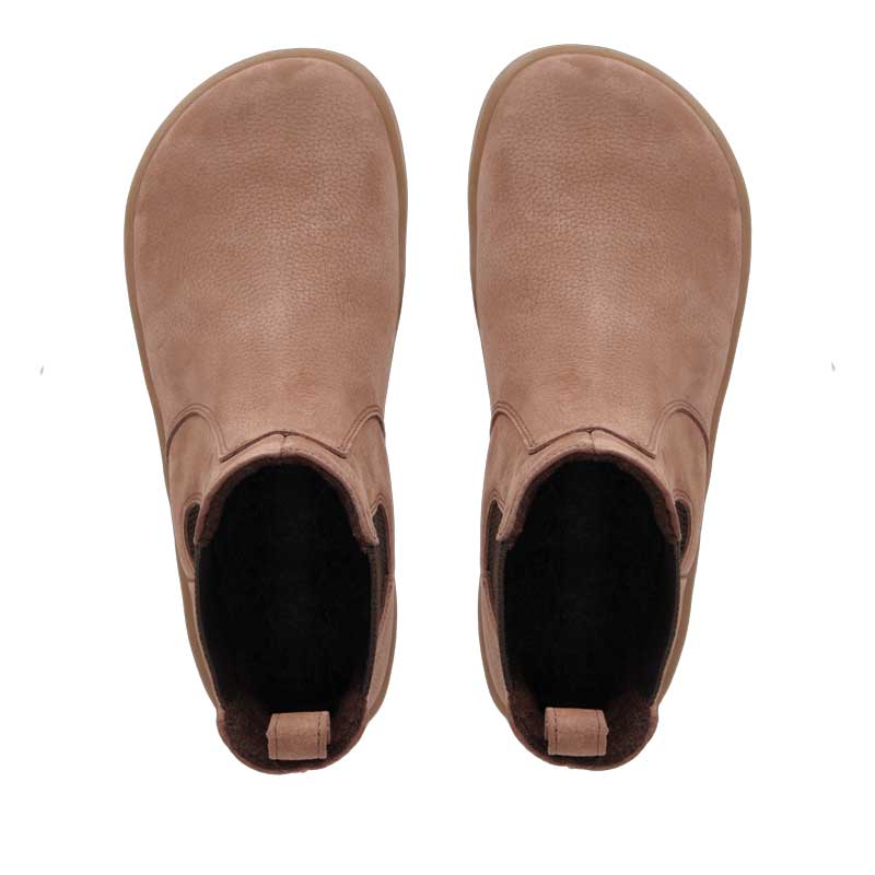 Pair of Be Lenka Adults Boots Entice Neo - Matt Brown, top view showing toe box