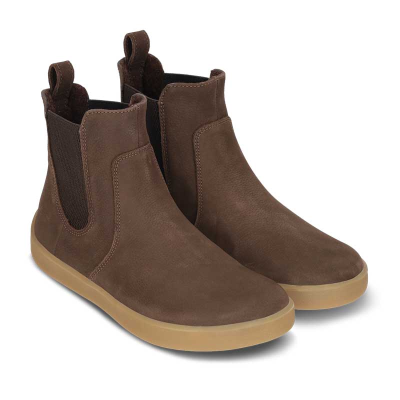 Pair of Be Lenka Adults Boots Entice Neo - Matt Dark Brown, angled side view